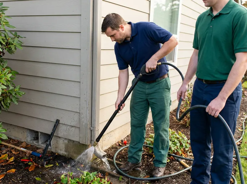 Downspout Clearing & Flush in Salem, OR